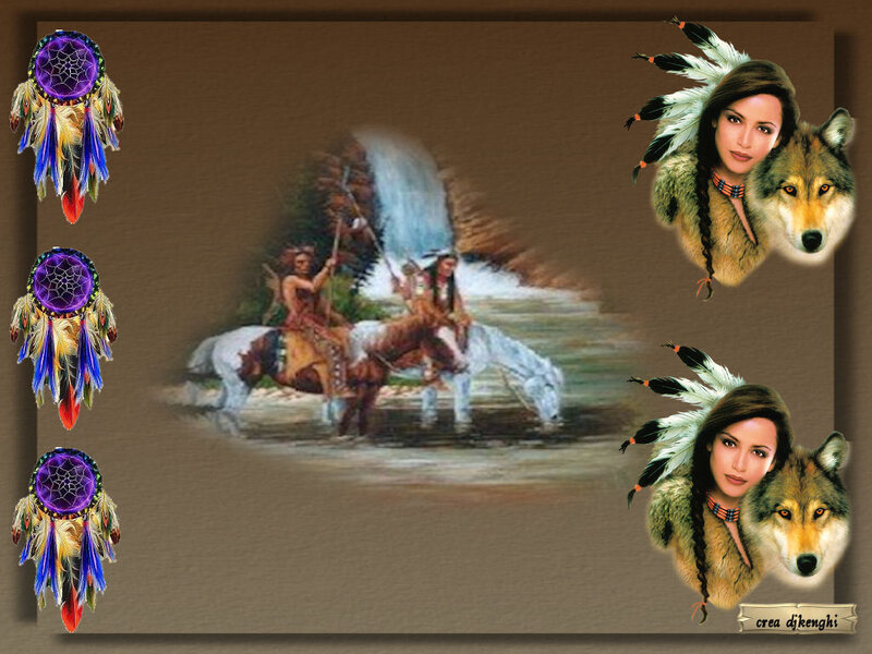 Woman with Wolf Head