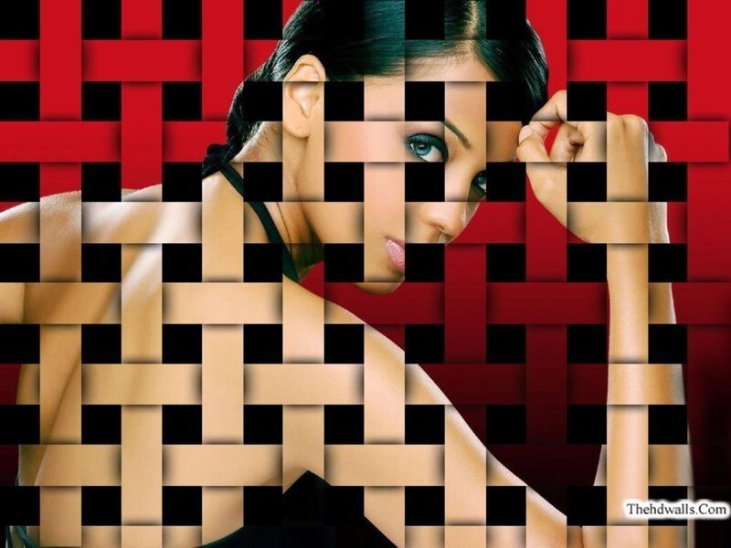 Woman with Woven Overlay