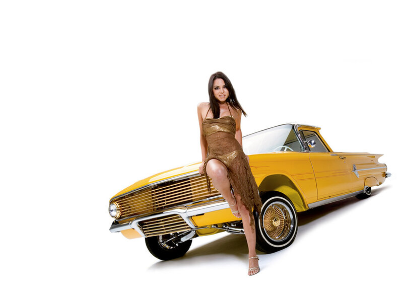 woman with yellow car