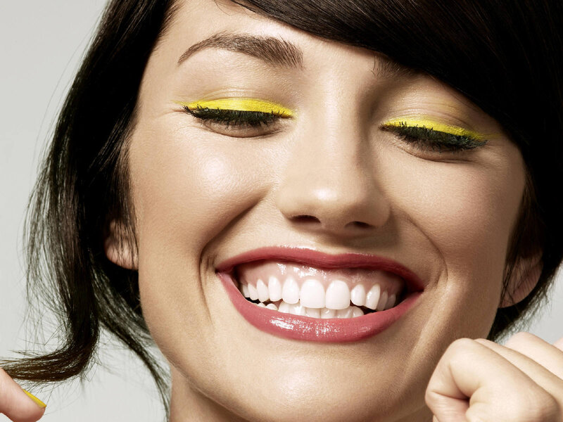 Woman with Yellow Eyeliner