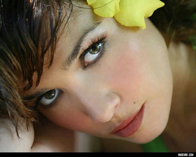 Woman with Yellow Flower — Calm
