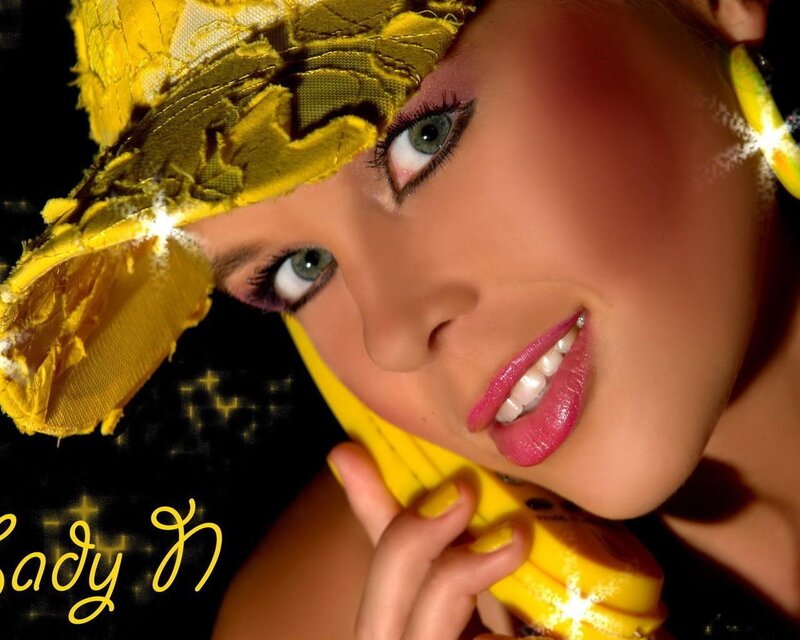 woman with yellow hat and makeup