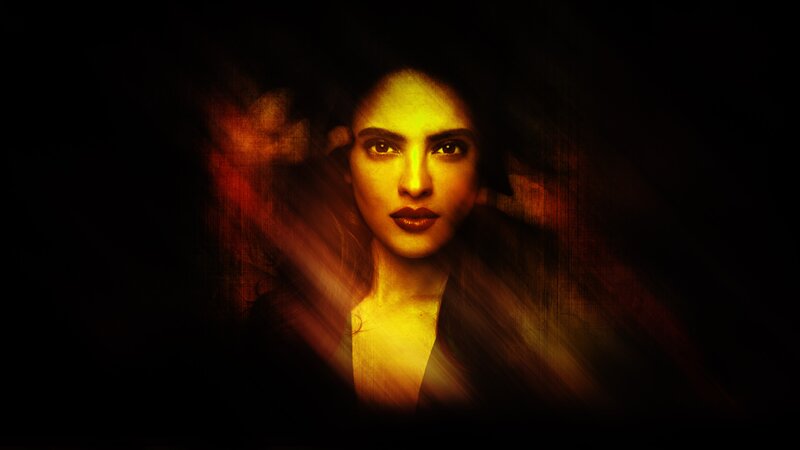 Woman with Yellow Lighting