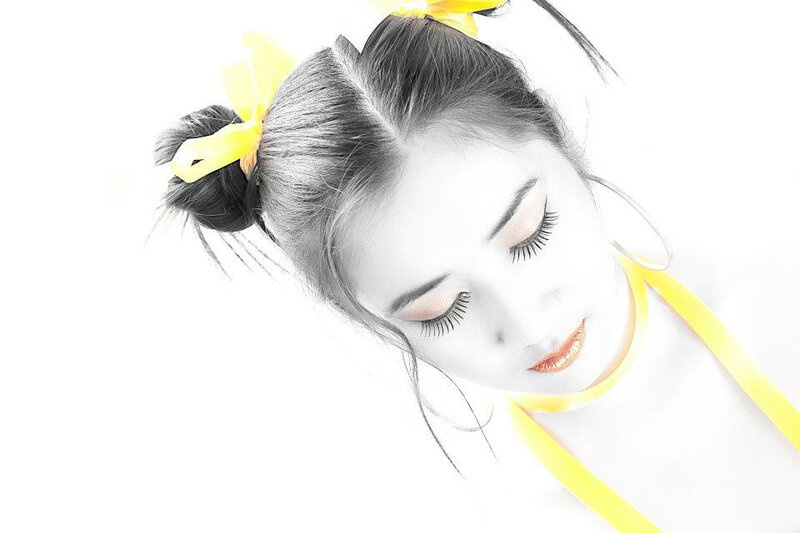 Woman with Yellow Ribbons