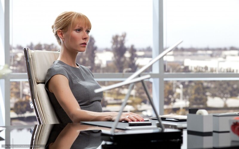 woman working at office desk