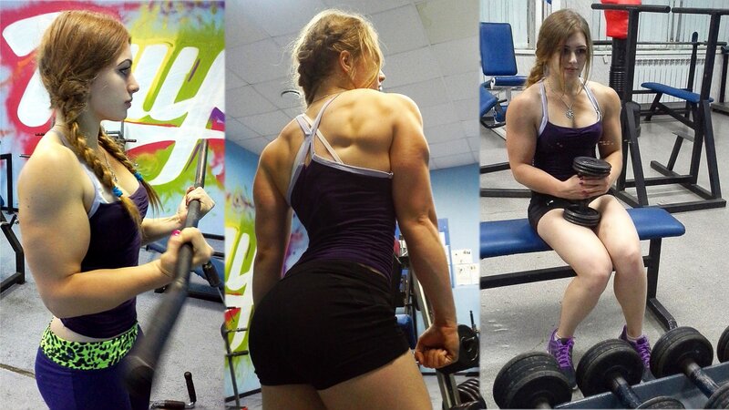 woman working out in gym