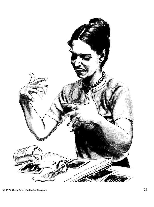 woman working with photos