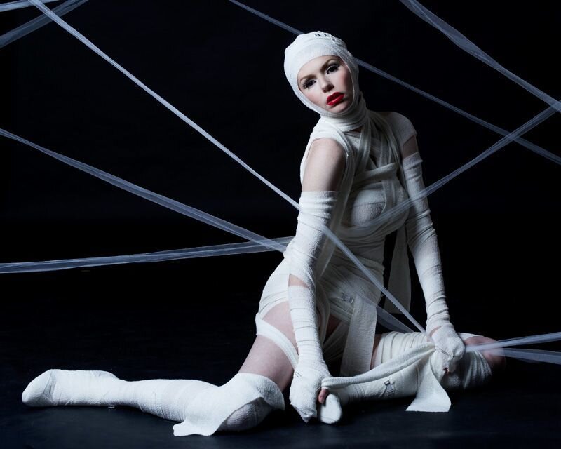 Woman Wrapped in Bandages