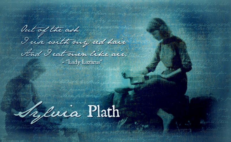 Woman Writing at Desk — Blue, Dramatic, Illustration