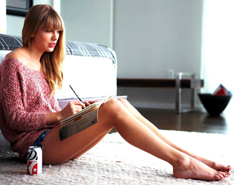 Woman Writing in Notebook — Pink