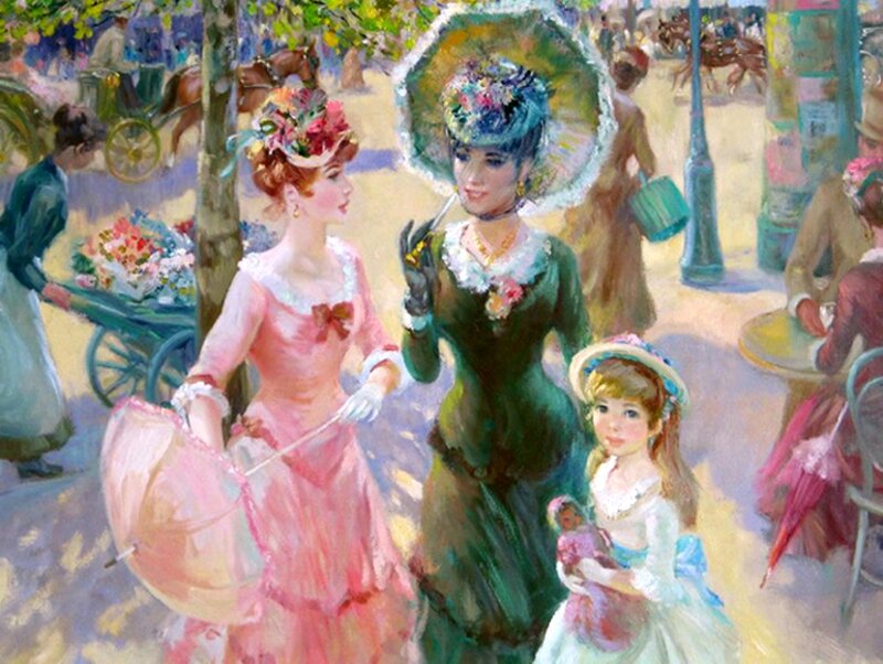 Women and Child in Park