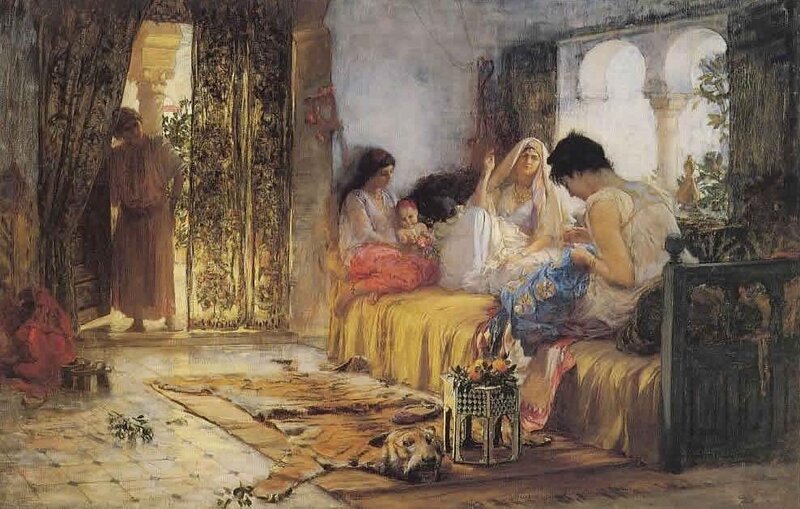 Women and Child in Room