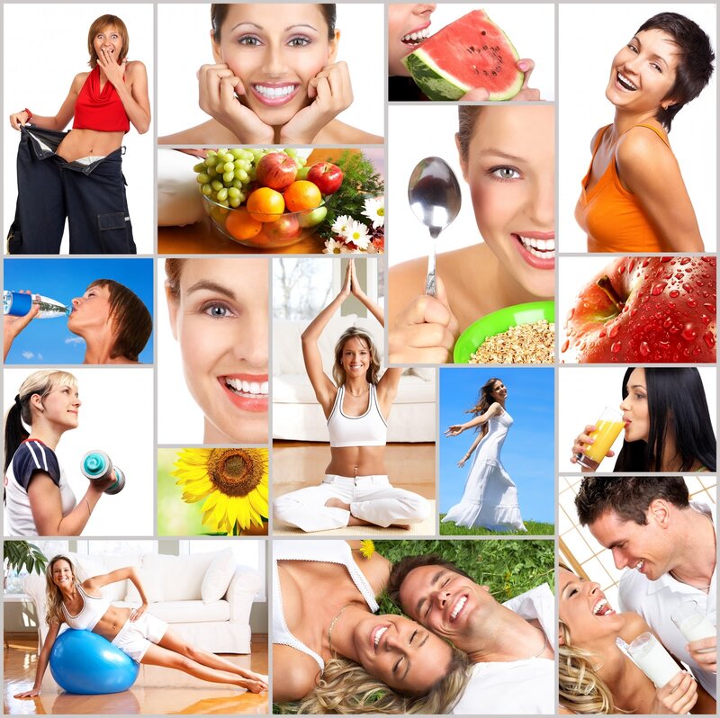 Women and Men Exercising