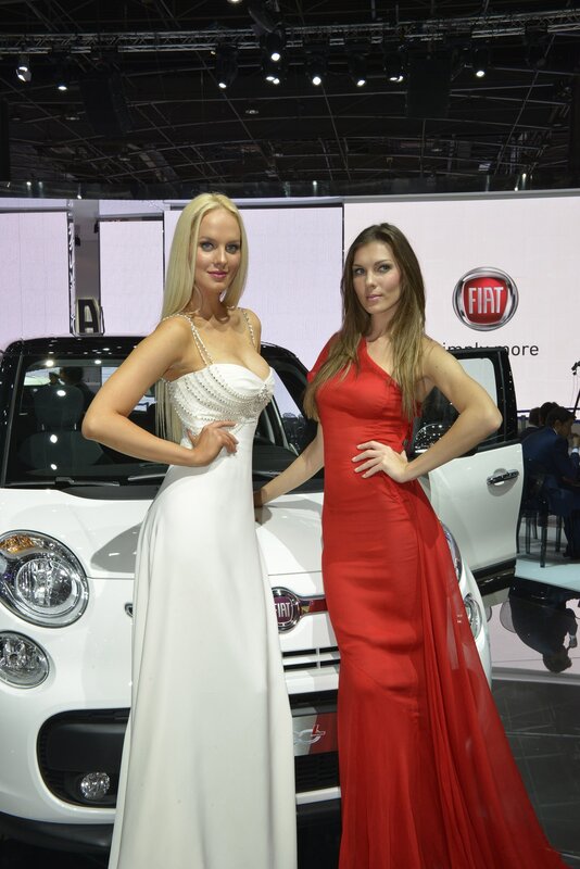 Women at a car show
