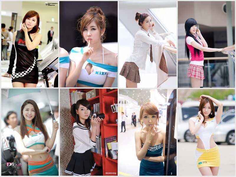 Women at a car show event