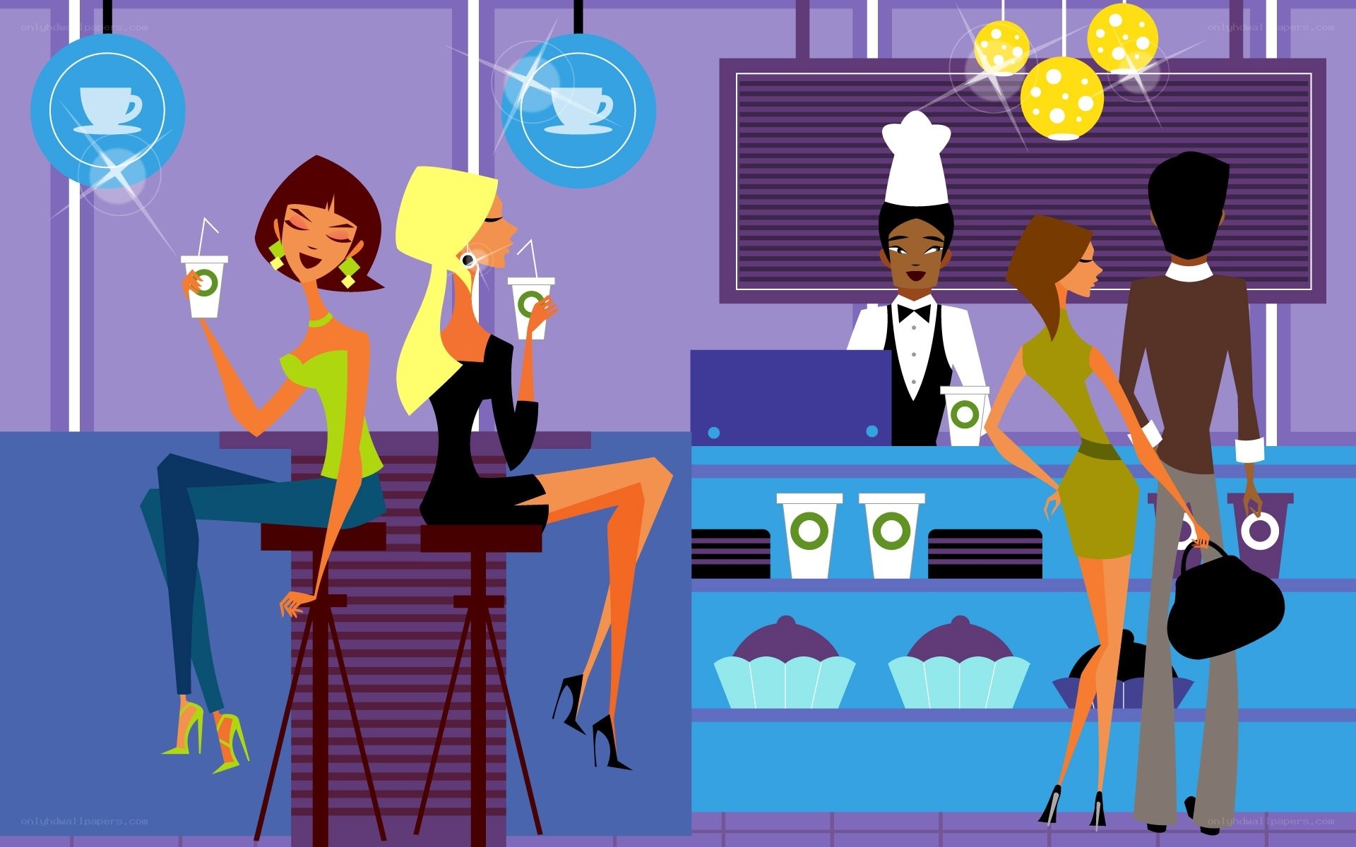 Women at a coffee shop
