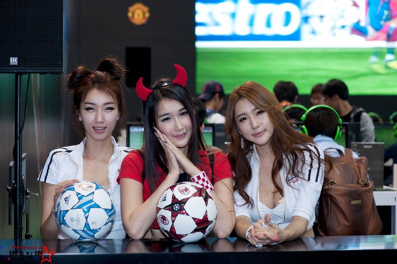 Women at a football event