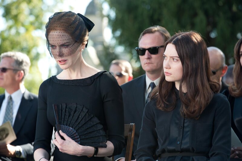Women at a funeral service