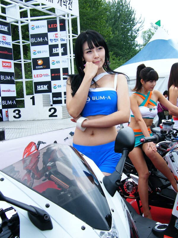 Women at a motorcycle event