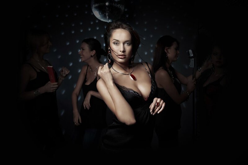 Women at a nightclub
