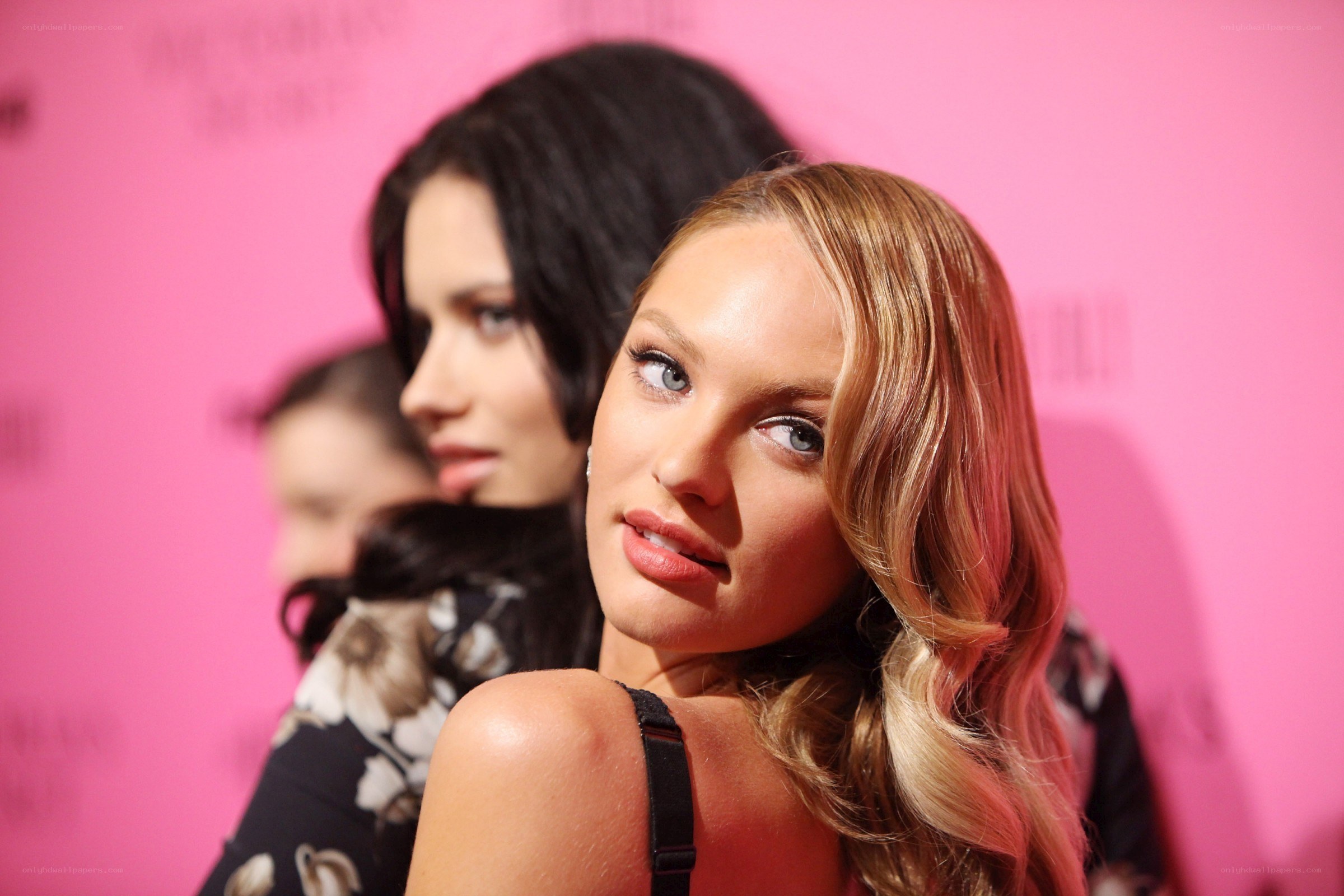 Women at a pink event