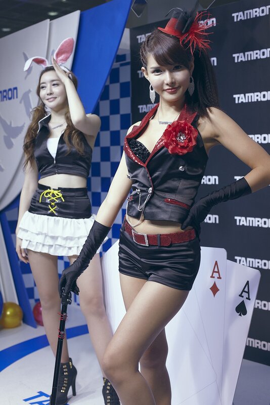 Women at a promotional event