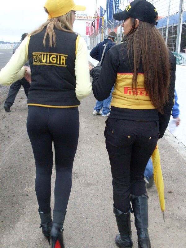 Women at a race track