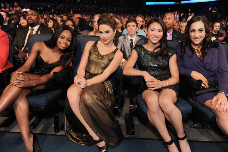 Women at an awards ceremony