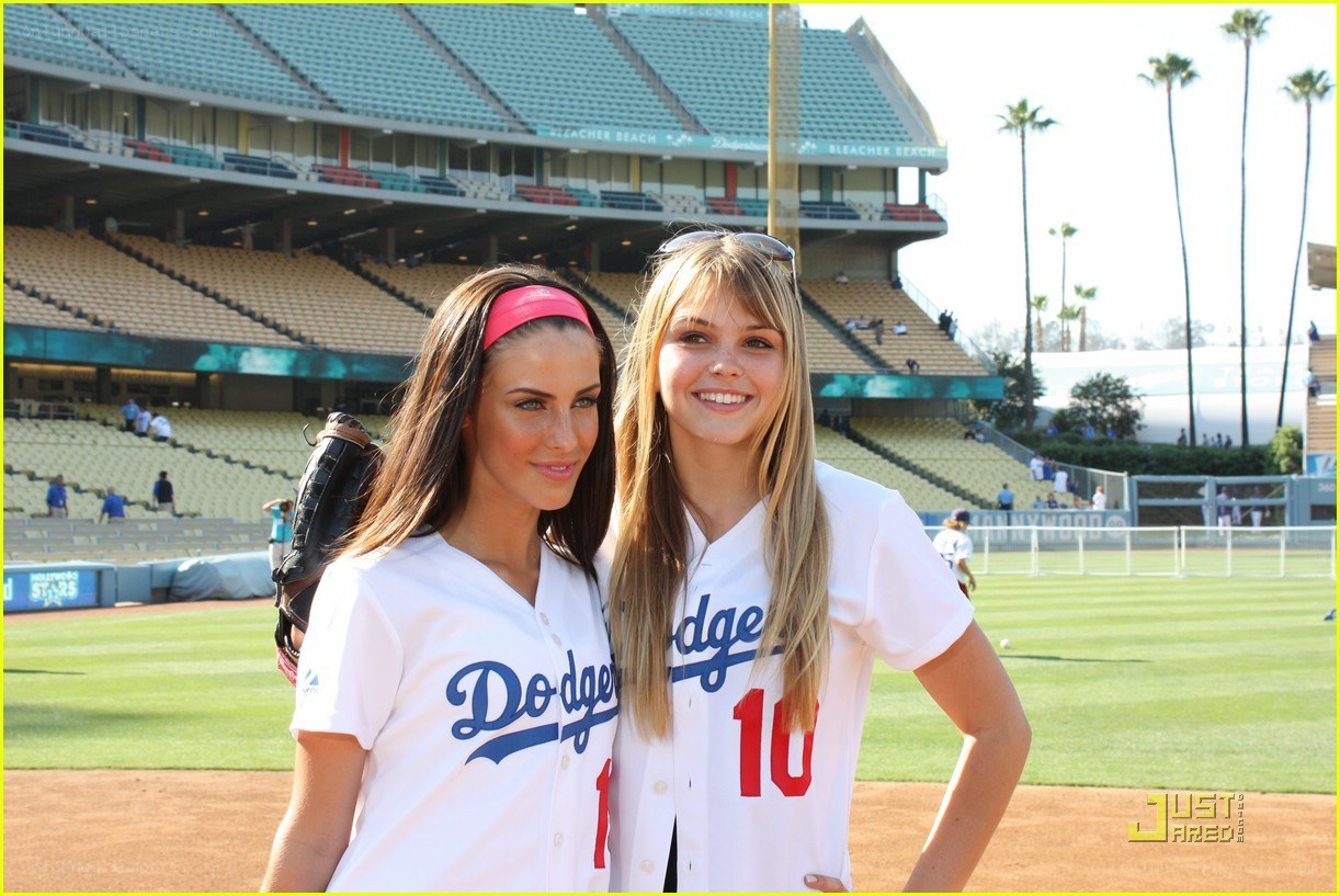 Women at baseball stadium