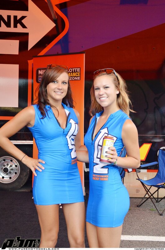 Women at energy drink event