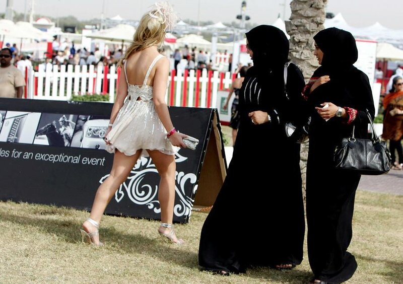 Women at outdoor event