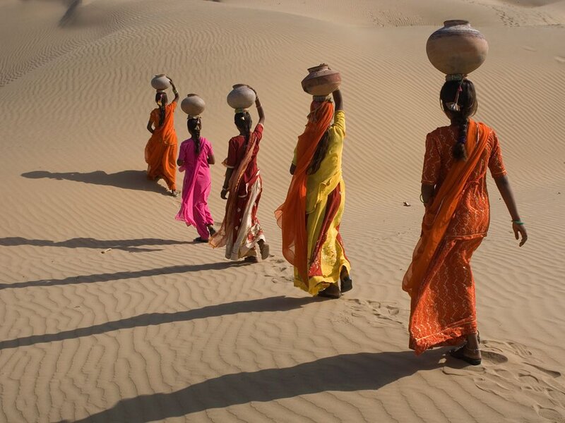 Women Carrying Water Pots