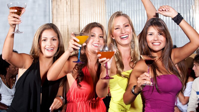 Women celebrating at a party