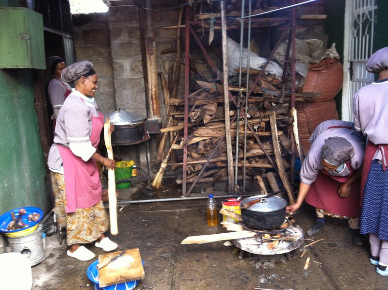 Women Cooking Outdoors