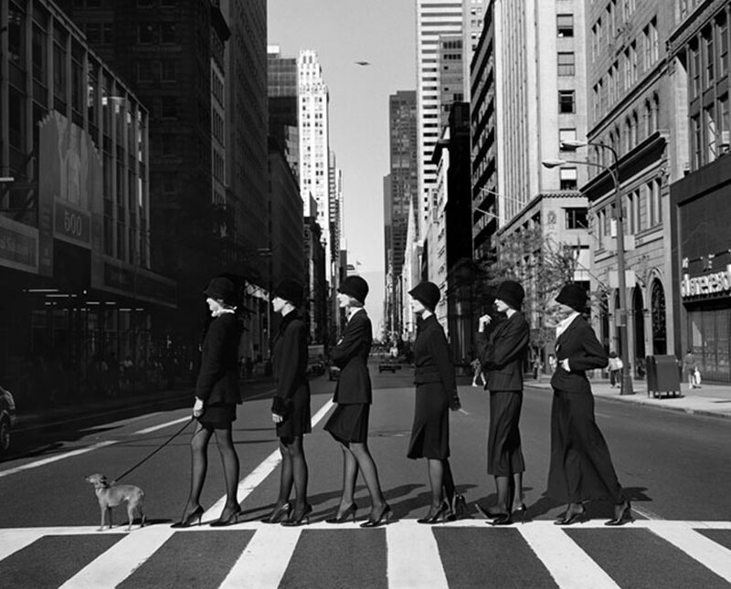 Women Crossing Street
