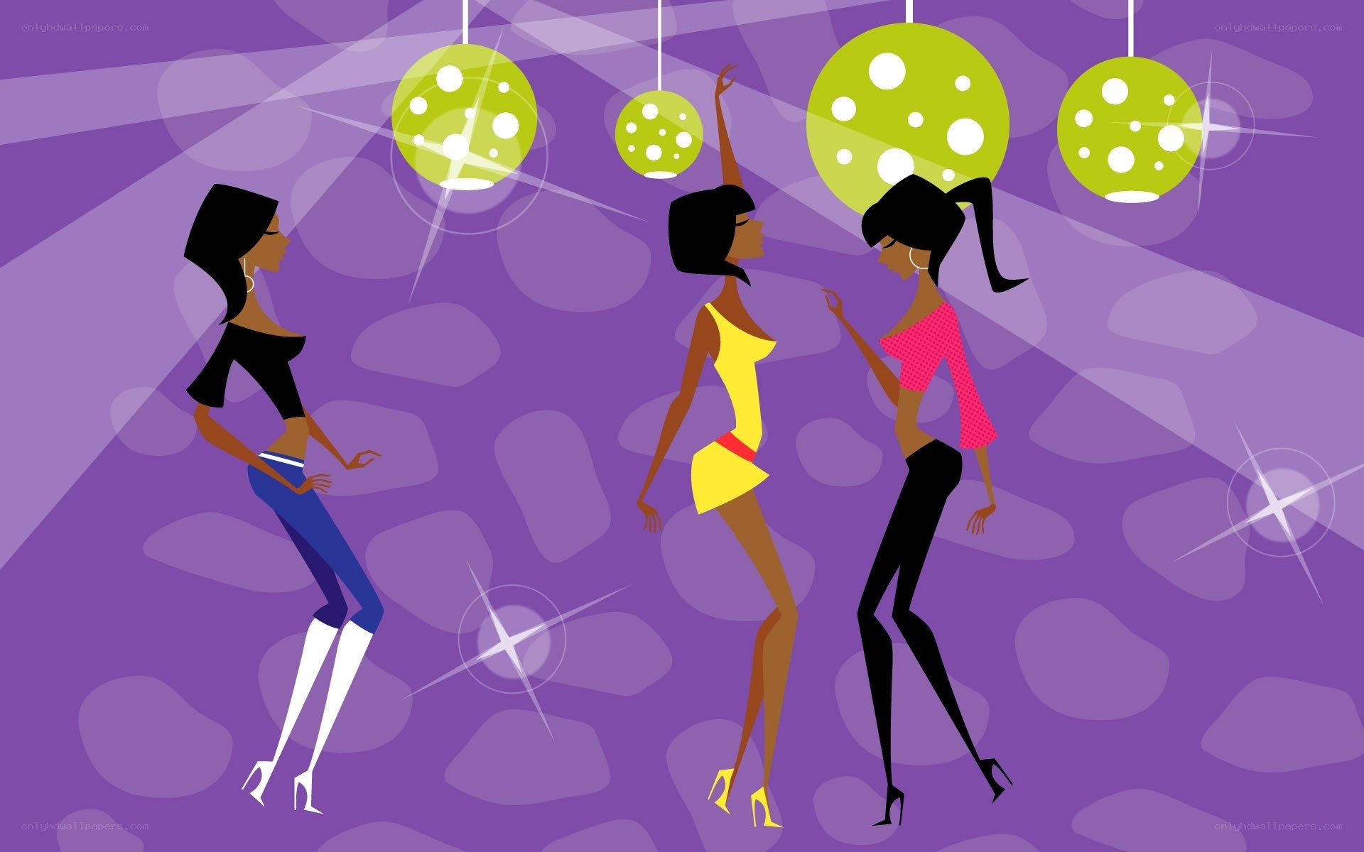 Women dancing at a disco