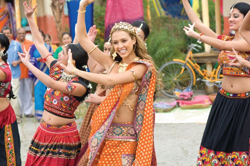Women dancing in traditional Indian attire