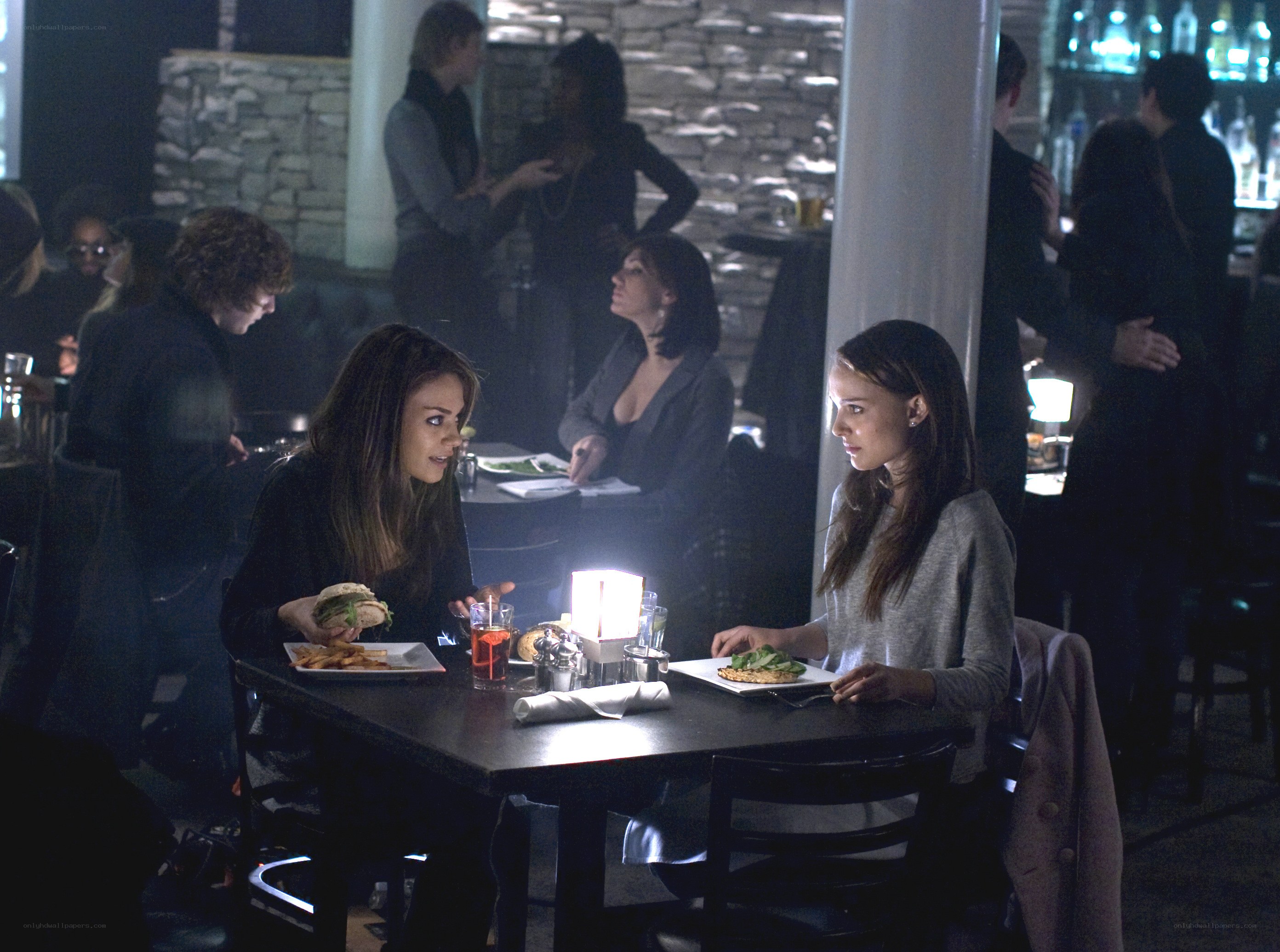 Women dining in a restaurant