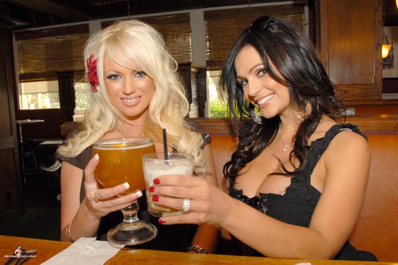 Women enjoying drinks at a restaurant