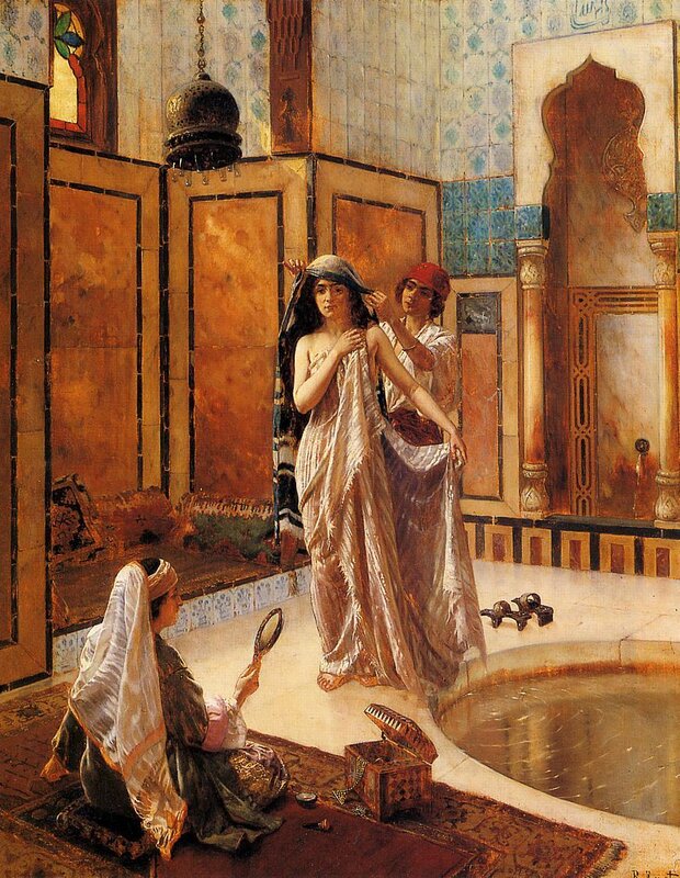 Women in a bathhouse