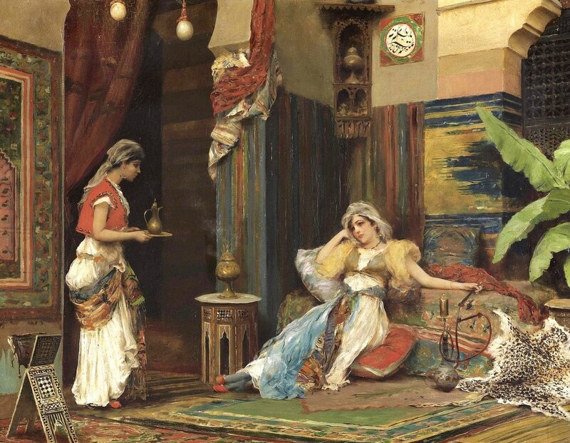 Women in a Harem Room
