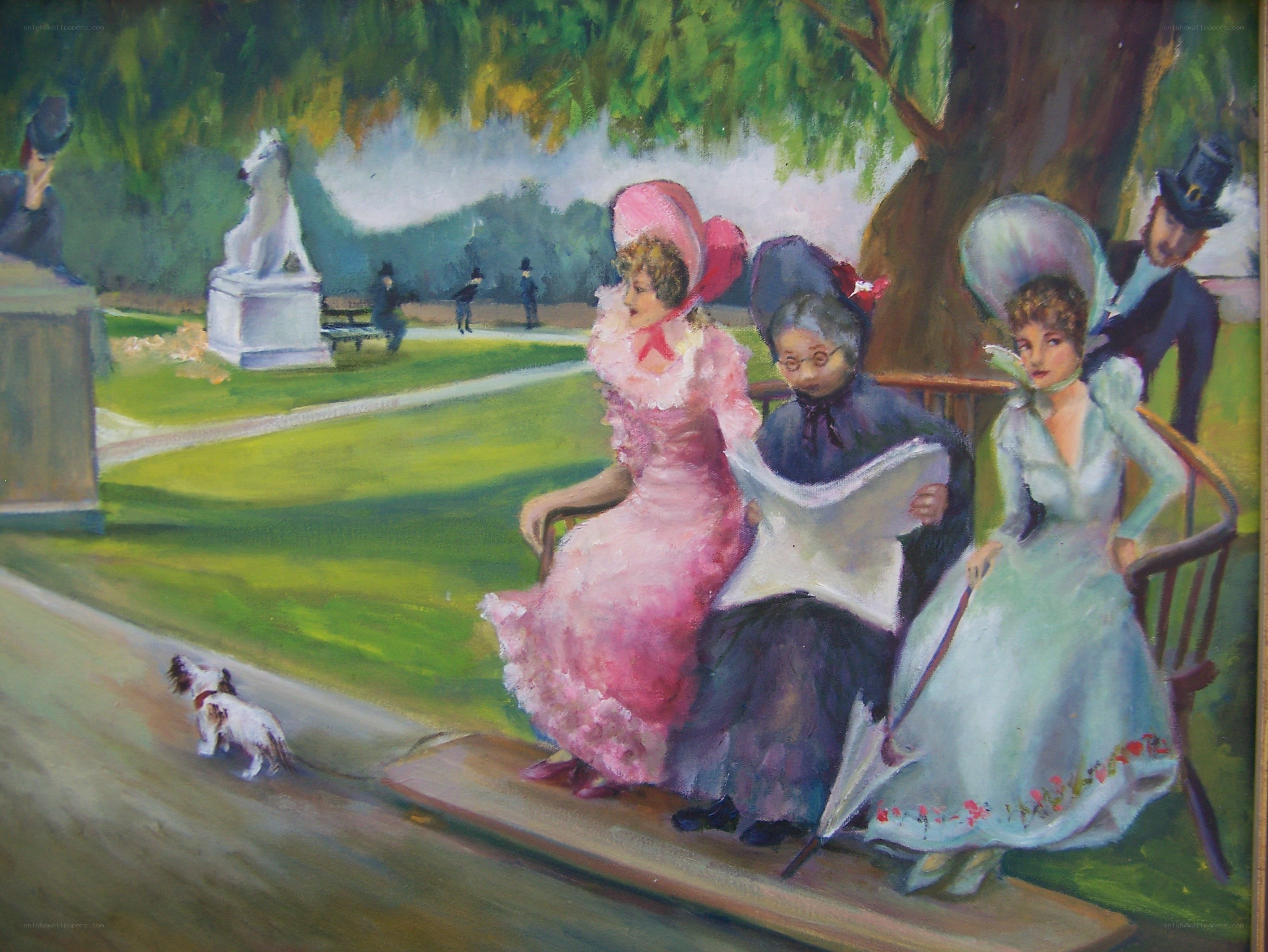 Women in a park