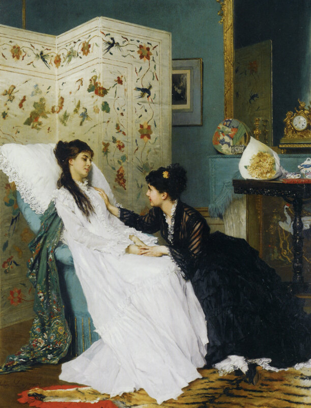 Women in a parlor
