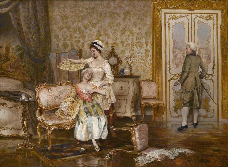 Women in a Salon