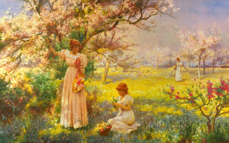 Women in a Spring Garden