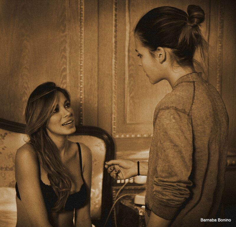 Women in a vintage-style room