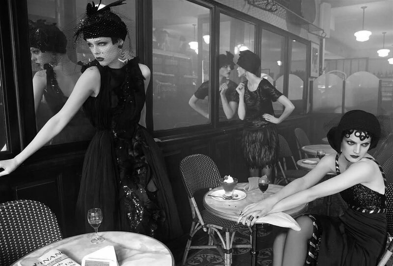Women in Black Dresses — Dramatic