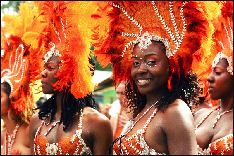 Women in Carnival Costumes