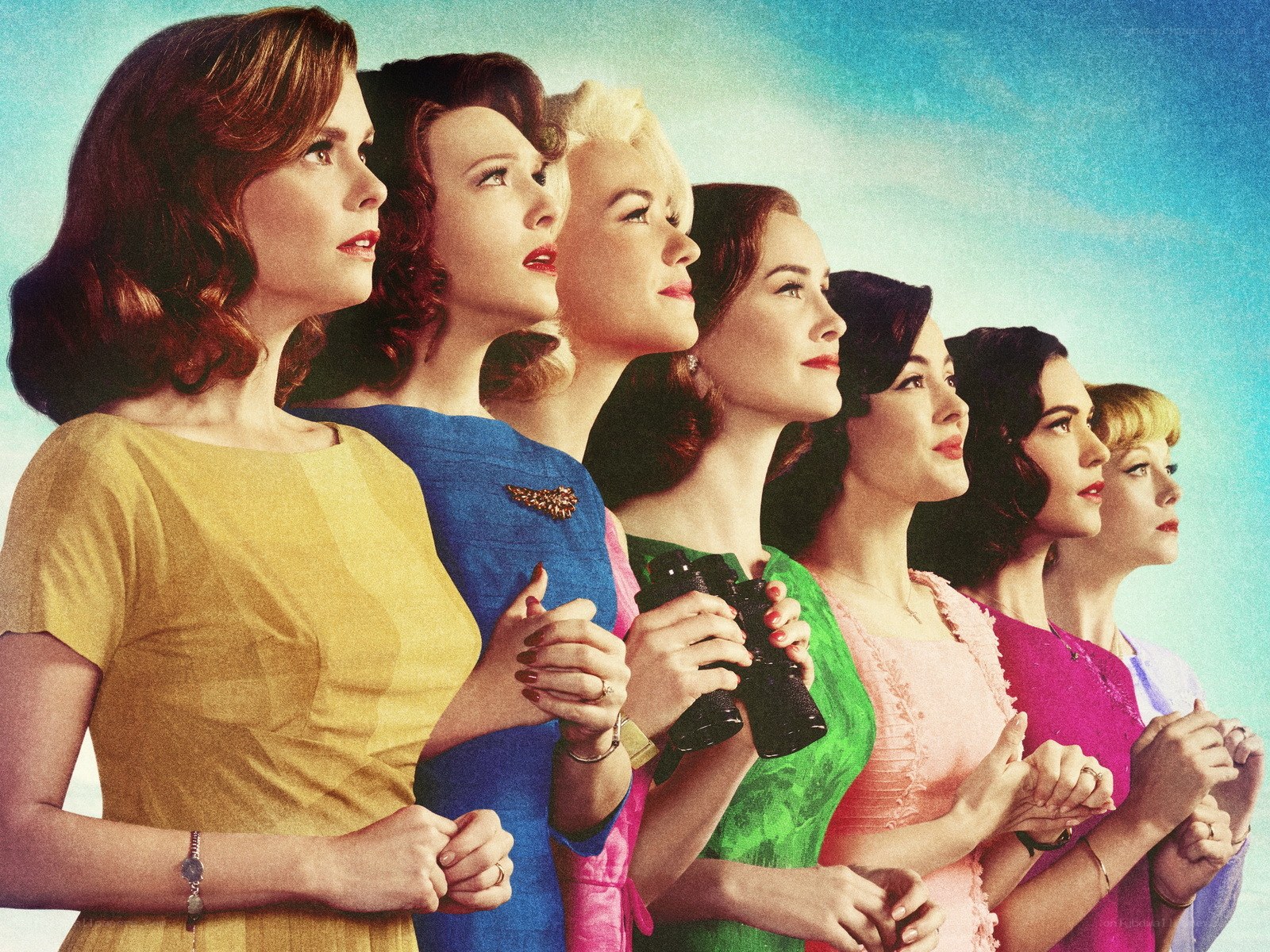 Women in colorful dresses