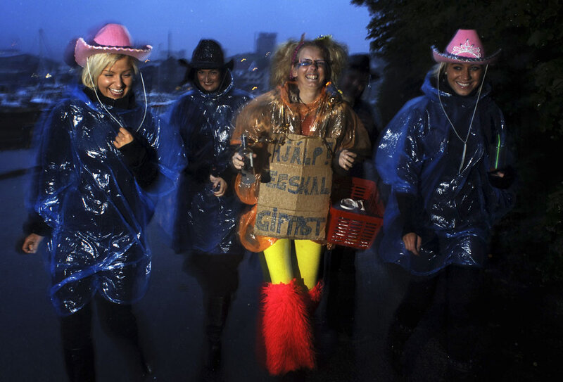 Women in Costumes — Blue